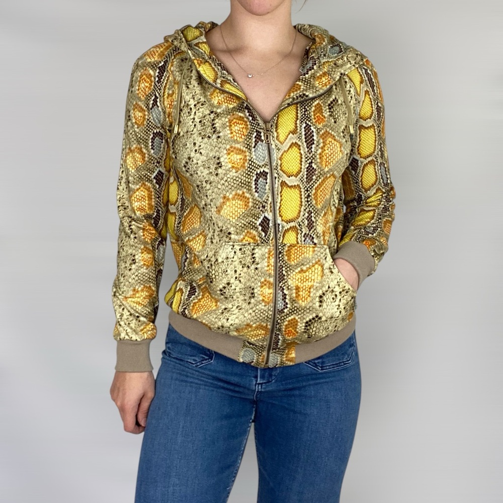 GALLIANO x John GALLIANO NWT NEW Snake Print Zip Up Hoodie